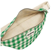 Torba biodrowa Olivia - zieleń Vichy