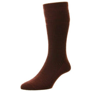 HJ Hall Original Wool Softop Socks - Burgundy