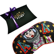 Jessica Russell Flint A for Astronaut Silk Eye Mask - czarno-czerwona