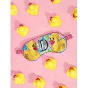 Jessica Russell Flint D for Duck Silk Eye Mask - Różowa/Żółta