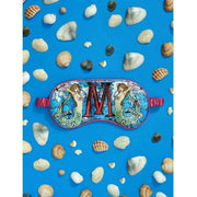 Jessica Russell Flint M for Mermaid Silk Eye Mask – niebieski/różowy/beżowy