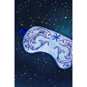 Jedwabna maska na oczy Jessica Russell Flint Pisces - niebieska/biała