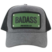Kapelusz John Hatter Badass Rubber Trucker - szary/czarny/zielony