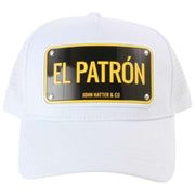 Aluminiowy kapelusz typu trucker John Hatter El Patron - biały
