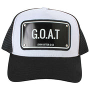 Aluminiowy kapelusz typu trucker John Hatter GOAT - czarno-biały