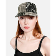 Czapka wojskowa Kangol Denim Mashup - czarna, stebnowana