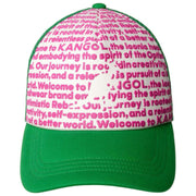 Kapelusz Trucker Kangol Fine Print - zielony