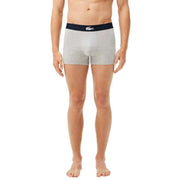 Lacoste Croc Waist 3 Pack Trunks - Navy/Blue/Silver