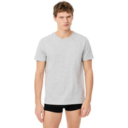 Lacoste Regular Fit Crew Neck 3 Pack T-Shirts - White/Silver Chine/Black