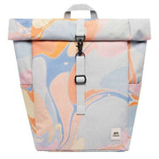 Lefrik Roll Mini Marble Backpack - Blue/Cream/Yellow