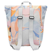 Lefrik Roll Mini Marble Backpack - Blue/Cream/Yellow