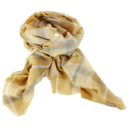 Szalik Locharron of Scotland Alba Cornish Fine Merino - żółty/jasnoniebieski