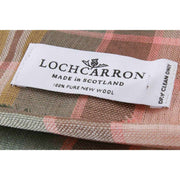 Szalik Locharron of Scotland Alba Dundee Fine Merino - różowy/szary/żółty