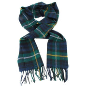 Locharron of Scotland Bowhill Campbell of Argyll Lambswool Tartan Scarf - Green/Blue/Yellow