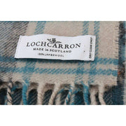 Locharron of Scotland Darwin Gordon Dress Szalik z owczej wełny - turkusowy