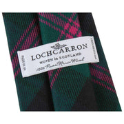 Nowoczesny krawat w kratę Locharron of Scotland Reiver Baird - granatowy/ciemnozielony