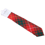 Nowoczesny krawat w kratę Locharron of Scotland Reiver Bruce - czerwony/ciemnozielony