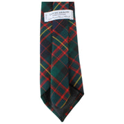 Krawat Locharron of Scotland Reiver Cameron of Erracht Nowoczesny krawat w kratę - Ciemnozielony/Granatowy/Czerwony
