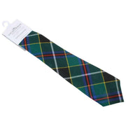 Nowoczesny krawat w kratę Locharron of Scotland Reiver Cornish Hunting - zielony/granatowy/czerwony