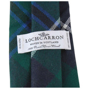 Nowoczesny krawat w kratę Locharron of Scotland Reiver Douglas - granatowy/ciemnozielony