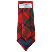 Krawat w kratę Locharron of Scotland Reiver Grant Clan Clan - czerwono-zielony