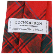 Krawat w kratę Locharron of Scotland Reiver Grant Clan Clan - czerwono-zielony