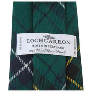 Nowoczesny krawat w kratę Locharron of Scotland Reiver Henderson - zielony/granatowy