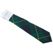 Nowoczesny krawat w kratę Locharron of Scotland Reiver Johnstone - ciemnozielony/granatowy