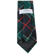 Nowoczesny krawat w kratę Locharron of Scotland Reiver Leslie - granatowy/zielony/czerwony