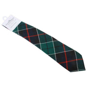 Nowoczesny krawat w kratę Locharron of Scotland Reiver Leslie - granatowy/zielony/czerwony