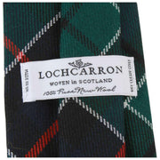 Nowoczesny krawat w kratę Locharron of Scotland Reiver Leslie - granatowy/zielony/czerwony
