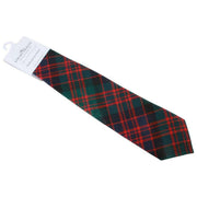Nowoczesny krawat w kratę Locharron of Scotland Reiver MacArthur Clan - Ciemnozielony/Granatowy/Czerwony