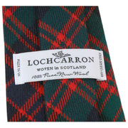 Nowoczesny krawat w kratę Locharron of Scotland Reiver MacArthur Clan - Ciemnozielony/Granatowy/Czerwony