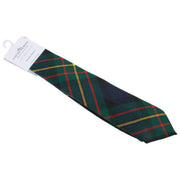Nowoczesny krawat w kratę Locharron of Scotland Reiver MacLaren - zielony/czerwony/żółty