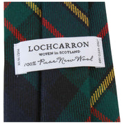 Nowoczesny krawat w kratę Locharron of Scotland Reiver MacLaren - zielony/czerwony/żółty