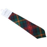 Nowoczesny krawat w kratę Locharron of Scotland Reiver MacLellan - granatowy/zielony/czerwony