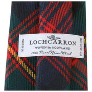 Nowoczesny krawat w kratę Locharron of Scotland Reiver MacLellan - granatowy/zielony/czerwony