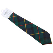 Nowoczesny krawat w kratę Locharron of Scotland Reiver MacLeod Of Harris - granatowy/zielony