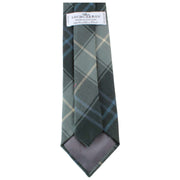 Krawat Locharron of Scotland Reiver Patriot Weathered Tartan - szary/niebieski