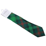 Nowoczesny krawat w kratę Locharron of Scotland Reiver Ross Hunting - zielony/czerwony