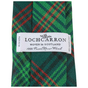 Nowoczesny krawat w kratę Locharron of Scotland Reiver Ross Hunting - zielony/czerwony
