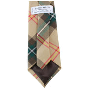 Krawat Locharron of Scotland Reiver Saskatchewan w kratę - beżowy/czarny/czerwony