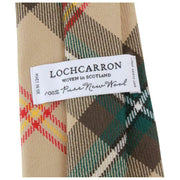 Krawat Locharron of Scotland Reiver Saskatchewan w kratę - beżowy/czarny/czerwony
