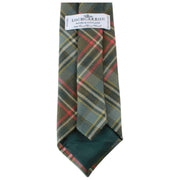 Krawat Locharron of Scotland Reiver Scott Weathered Tartan - szary/brązowy