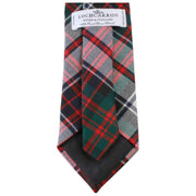 Sukienka Locharron of Scotland Revier MacDonald Nowoczesny krawat w kratę - biały/czerwony/ciemnozielony