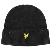 Zestaw upominkowy Lyle & Scott Donegal – szalik i czapka – kruczoczarna