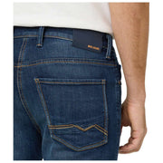 Dżinsy MAC Jeans Arne Pipe Hemp Denim – Ciemnoniebieski 3D Wash
