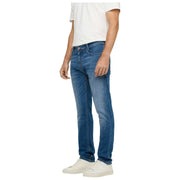Dżinsy MAC Jeans Arne Pipe Hemp Denim - Mid Blue Autentyczne