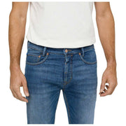 Dżinsy MAC Jeans Arne Pipe Hemp Denim - Mid Blue Autentyczne