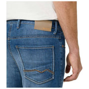 Dżinsy MAC Jeans Arne Pipe Hemp Denim - Mid Blue Autentyczne